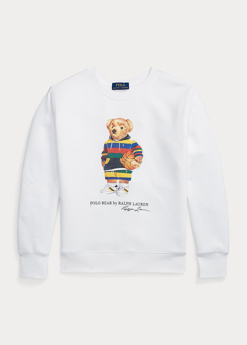 Sudadera Ralph Lauren Niño 6-14 Años Polo Bear De Lana Pullover Chile Blancas FYZHR-7083